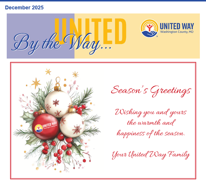 December 2025 By the United Way Logo